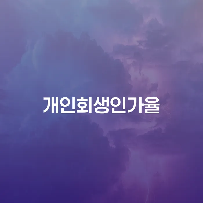 개인회생인가율 높이는 방법을 알고 계신가요?